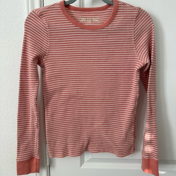 American Eagle Outfitters Tops - American Eagle Outfitters Striped Waffle Knot Thermal Long Sleeve Top